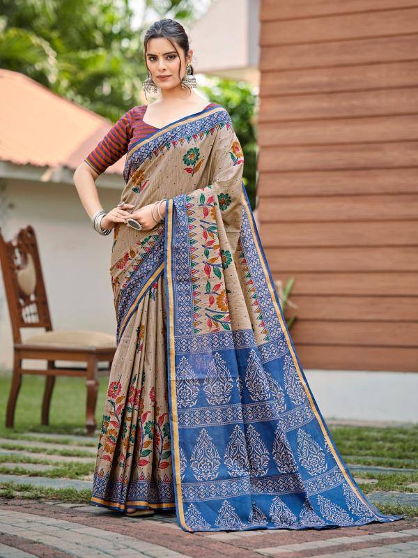 Lakhani cotton masleen Wholesale saree market delhi 